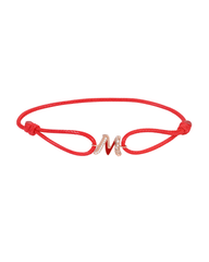 Retro Diamond Bracelet Letter M
