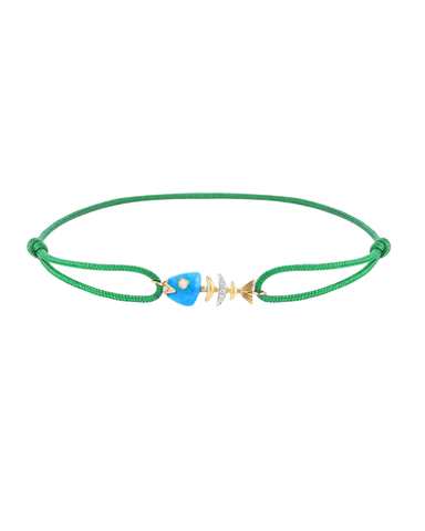 Bedouin Fishbone Bracelet Green