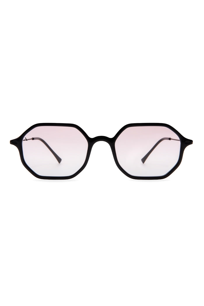 Sunglasses Octagonal - Shiny Black