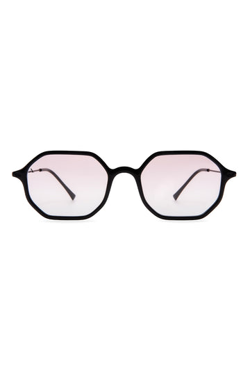 Sunglasses Octagonal - Shiny Black