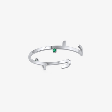 SILVER – Word Cuff (Hob - Love)