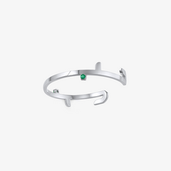SILVER – Word Cuff (Hob - Love)