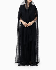 Wedding Abaya | Black Dot