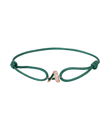 Retro Diamond Bracelet Letter A