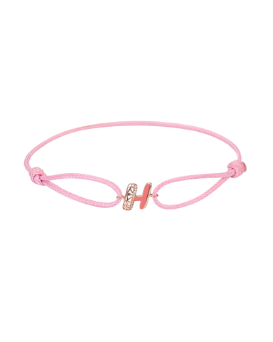Retro Diamond Bracelet Letter H