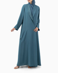 Abaya | Petrol Blue