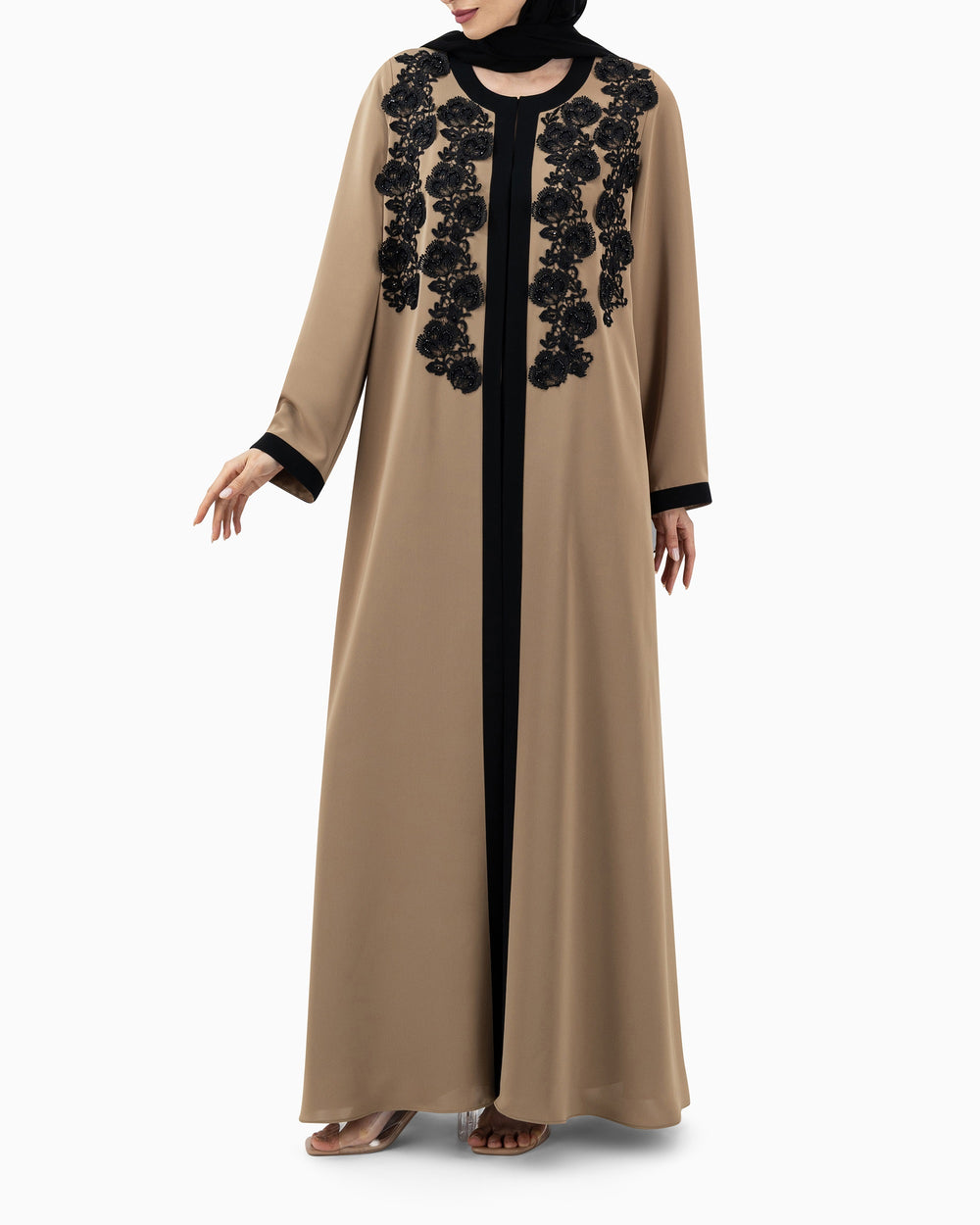 Abaya | Brown Two Tone