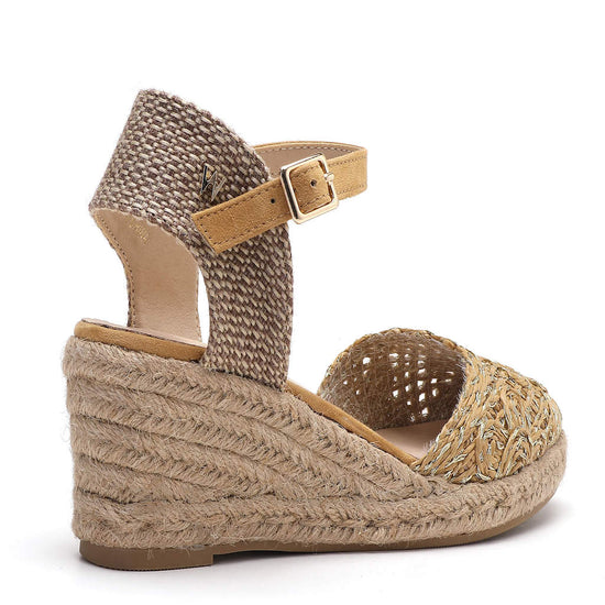 Model wears Kelly Tan Espadrille