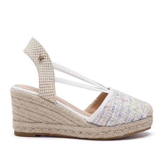 Model wears Emily Colorful Espadrille