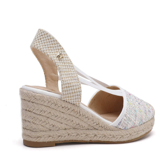 Model wears Emily Colorful Espadrille