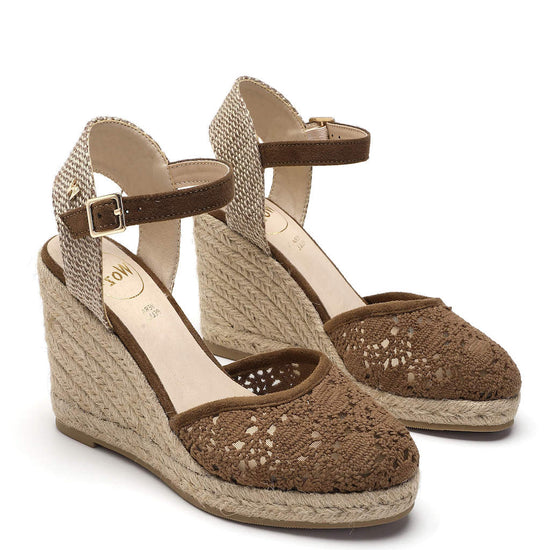 Model wears Joy Brown Espadrille