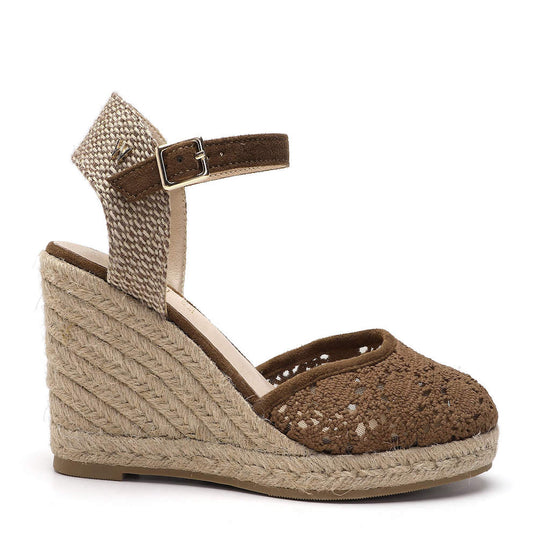 Model wears Joy Brown Espadrille