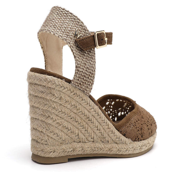 Model wears Joy Brown Espadrille