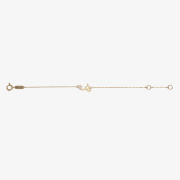 TINY BLING - 18K Gold & Enamel Letter Bracelet