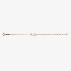 TINY BLING - 18K Gold & Enamel Letter Bracelet