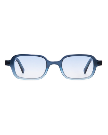 Sunglasses Rectangular II - Dark Blue with Light Blue