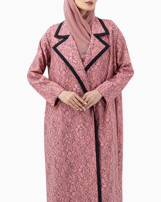 Abaya | Pink Lace