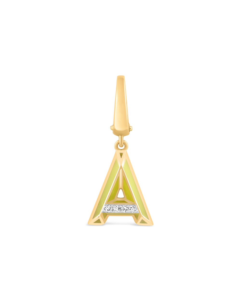 Letter A | Yellow Charm