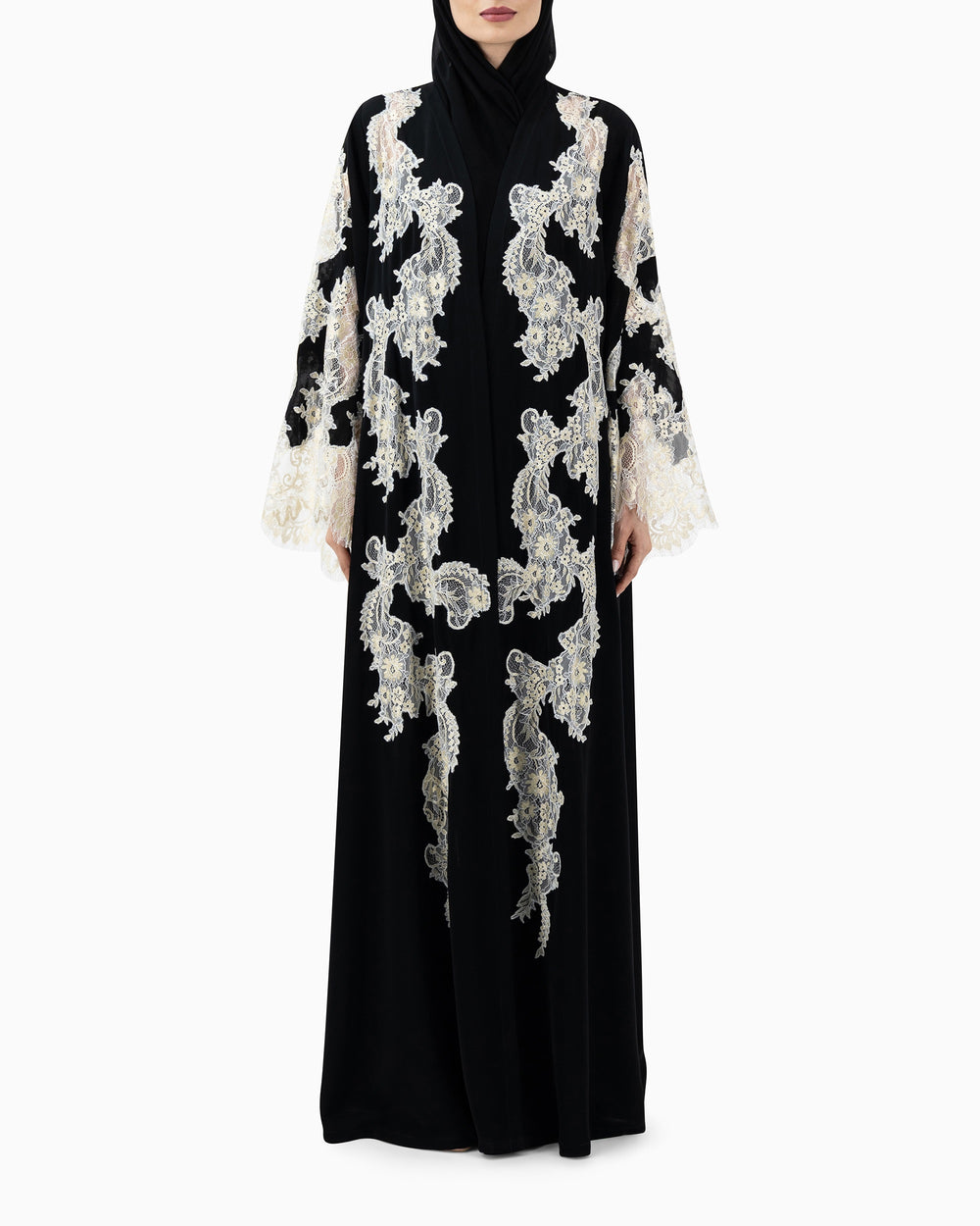 Abaya | Black with Lace