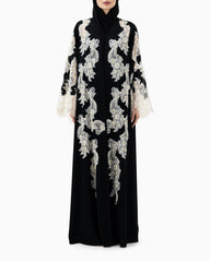 Abaya | Black with Lace