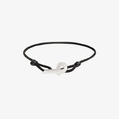 SILVER - Fabric Letter Bracelet