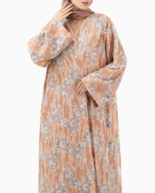 Dantail Abaya| Peach