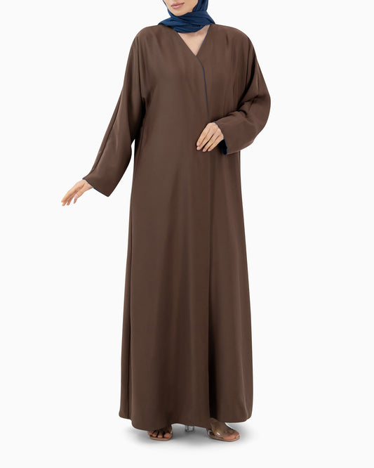 Reversible Abaya | Teal and Brown
