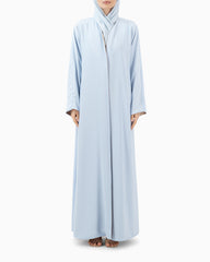 Reversible Abaya | Light Blue and Beige
