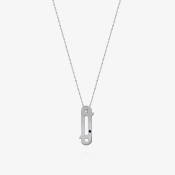 SILVER - Letter Necklace (Kayan)