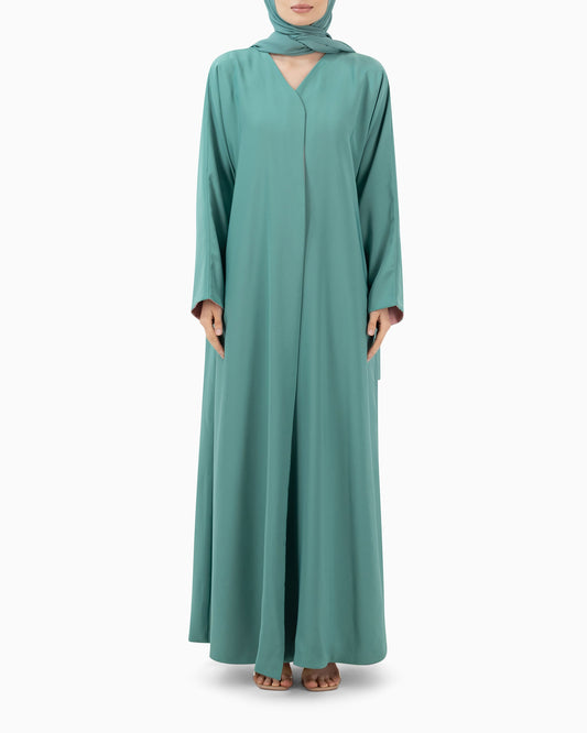 Reversible Abaya | Green and Peach