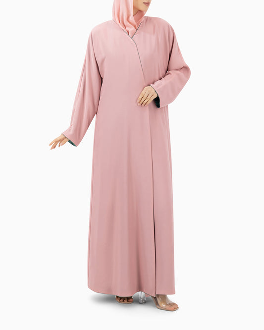 Reversible Abaya | Green and Peach