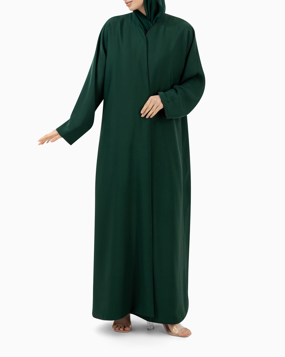 Reversible Abaya | Green and Red