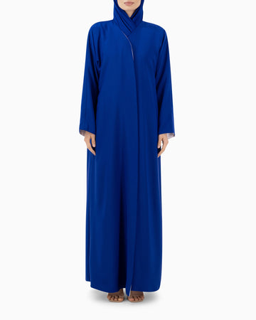 Reversible Abaya | Blue and Icy Grey