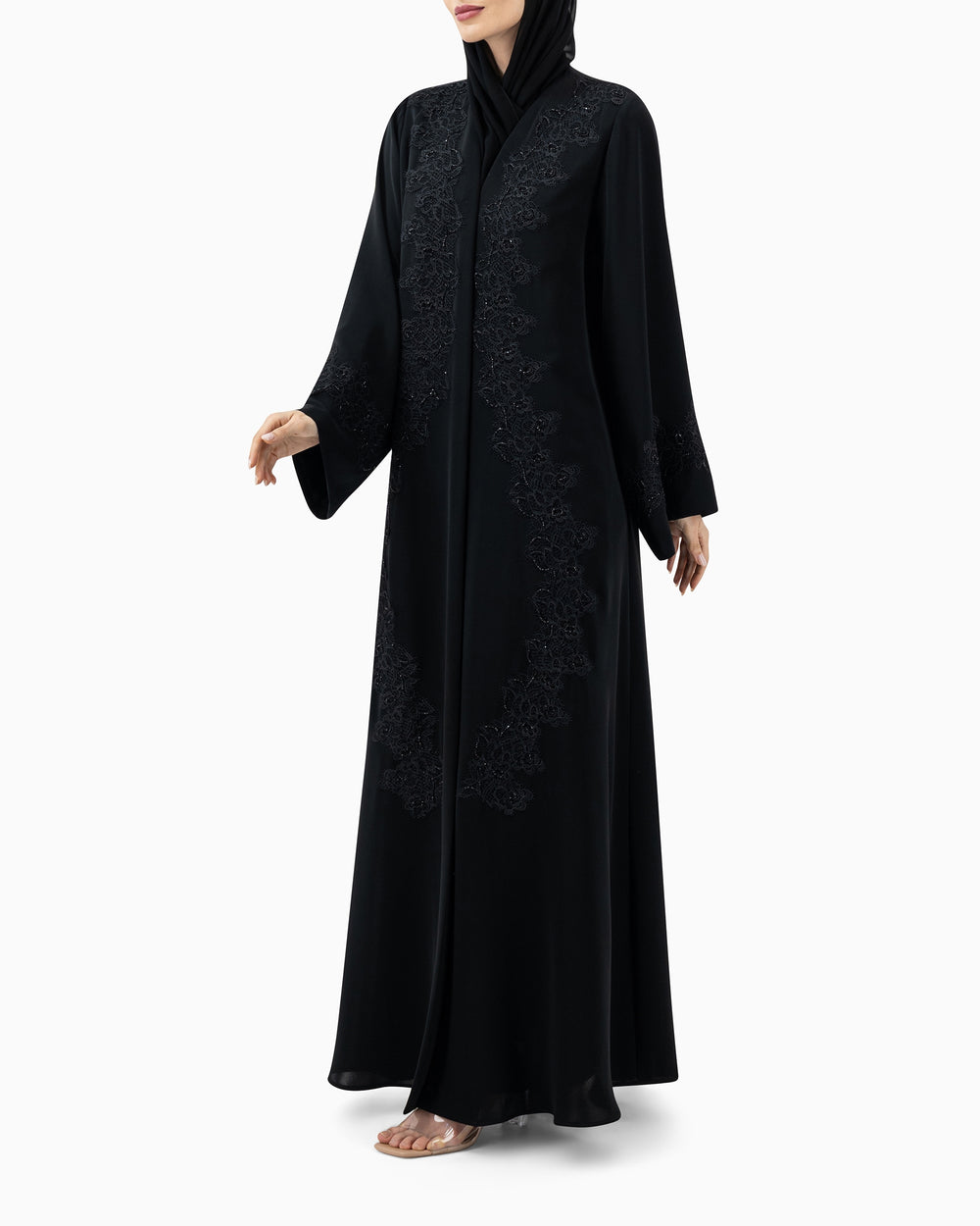 Abaya |  Black Abaya Embellisment