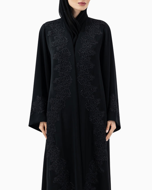 Abaya |  Black Abaya Embellisment