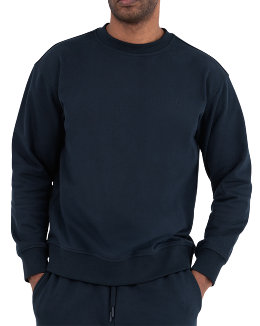 Oversized Sweater Unisex Navy Pewter