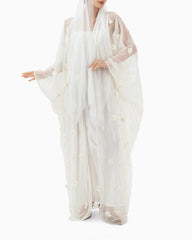 White Wedding Abaya