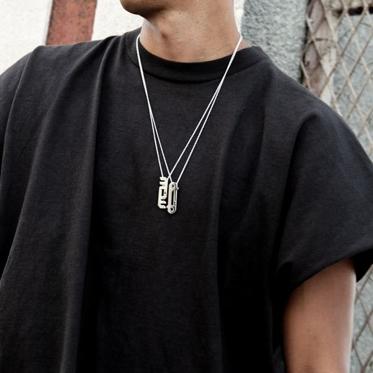SILVER - Letter Necklace (Kayan)