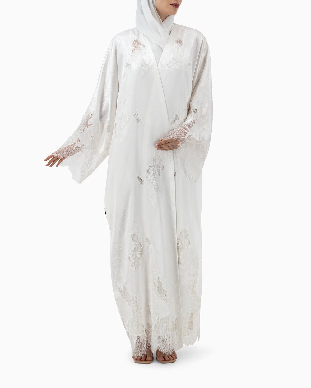 Abaya | White Dantel