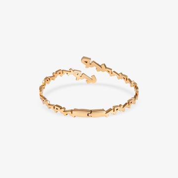 HOBB — 18K Gold & Diamond "Love" Multi-Word Cuff