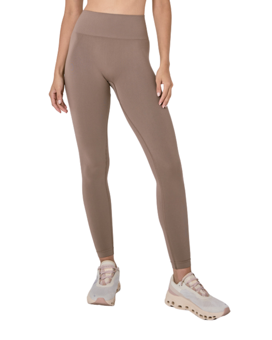 Seamless Rib Leggings Walnut