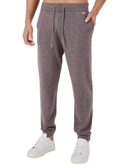 Mens Merino Wool Jogger Taupe Marl