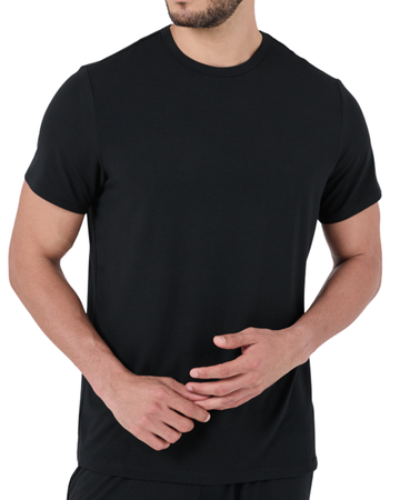 Men Sleep Top Black