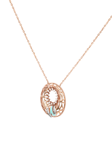 Retro Diamond Necklace Letter M