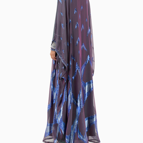 Model wears Kaftan | Purple