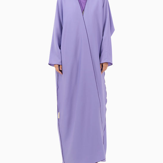 Model wears Abaya | Purple
