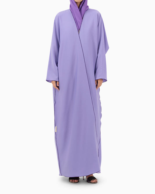 Model wears Abaya | Purple