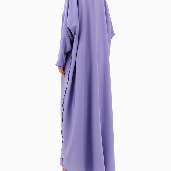 Model wears Abaya | Purple