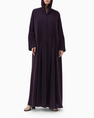 Pleated Abaya | Purple