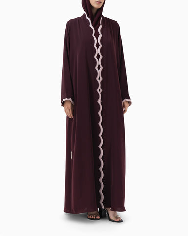 Curvy Abaya | Maroon